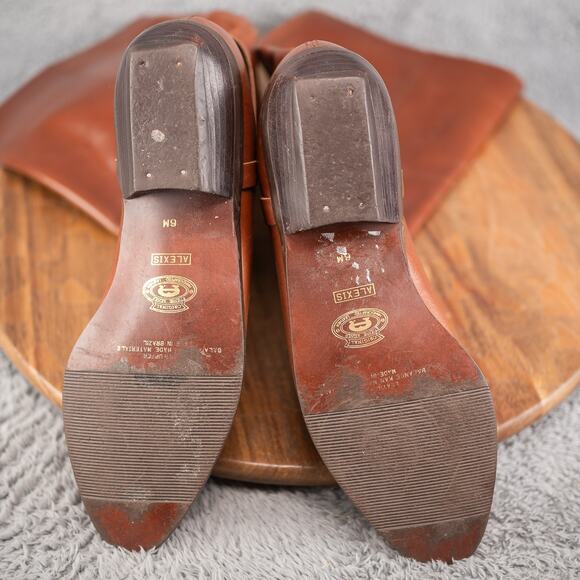 ETIENNE AIGNER Riding Boot Womens 6 M Knee High Fashion Brown Leather 7948 - Picture 7 of 7